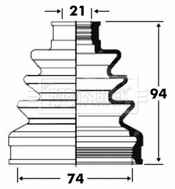 BORG & BECK Paljekumisarja, vetoakseli BCB2850